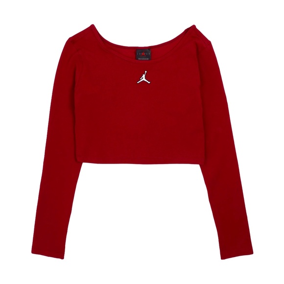 JORDAN FLIGHT CROPPED LONG SLEEVE NWT - Picture 1 of 4